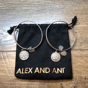 Alex and Ani Energy Charm Bangle Pair